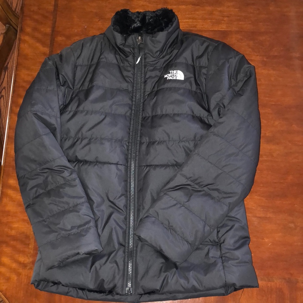 Girls North Face Reversible Coat size Large *brand new*